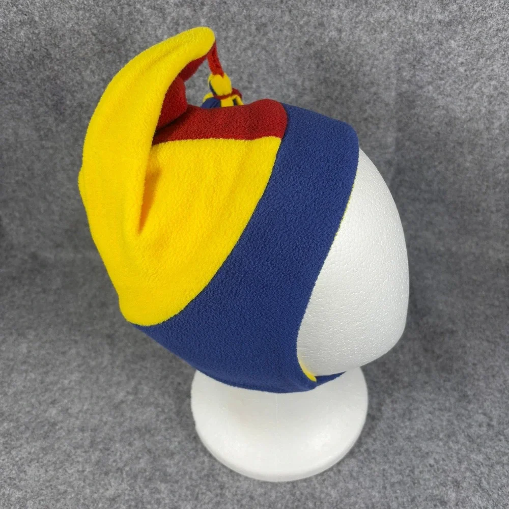 Nice Caps Toddler Fleece Earflap Jester Hat Size Toddler Blue Red Yellow Tassel